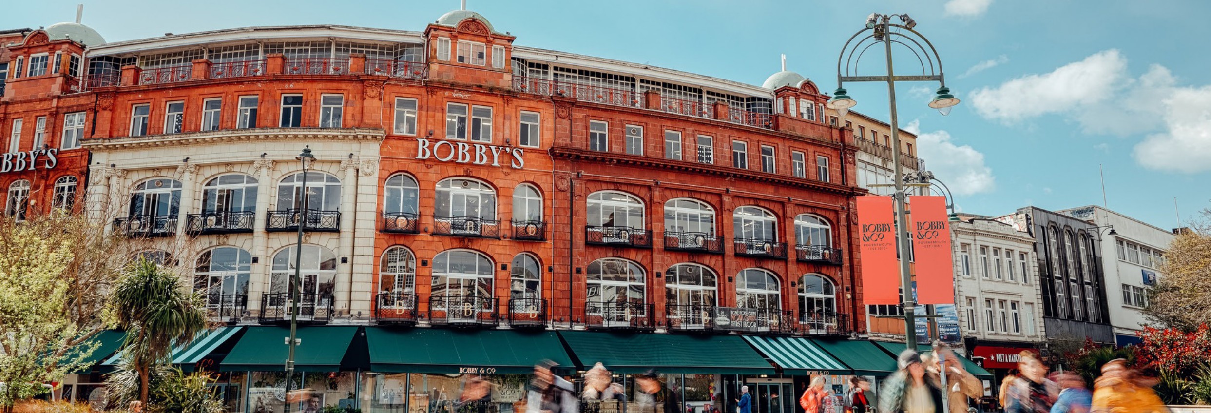 Exterior view of Bobby's department store