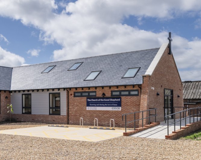 Example of a church building construction project by Spetisbury Construction: Church of the Good Shepherd, Poole