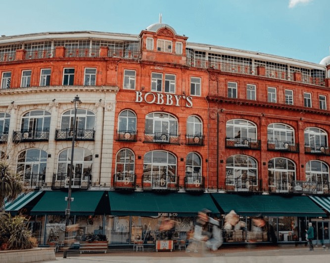 Example of a historical building renovation/restoration project by Spetisbury Construction: Bobby's department store