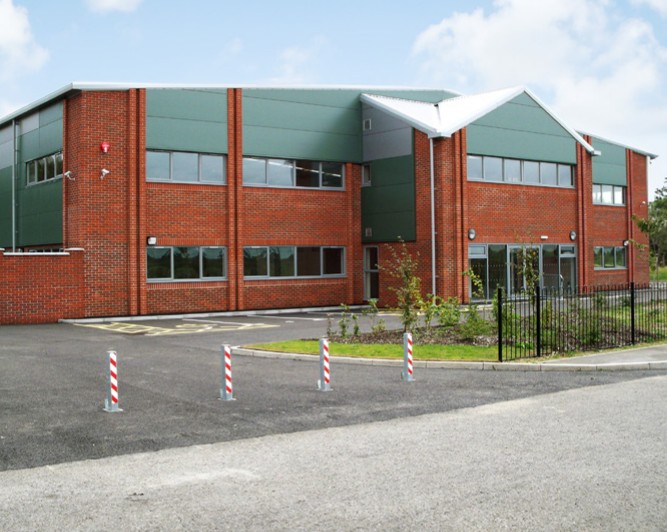 Example of a commercial construction project by Spetisbury Construction: Gordleton business park